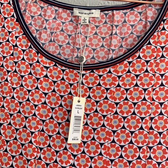 NWT Max Studio 3/4 sleeve dress - L - Picture 2 of 2